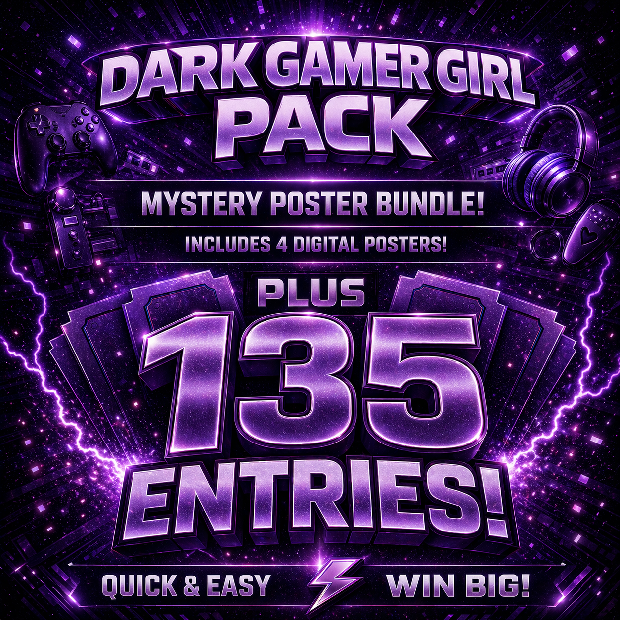 Dark Gamer Girl Tier - Quick Entry🖤