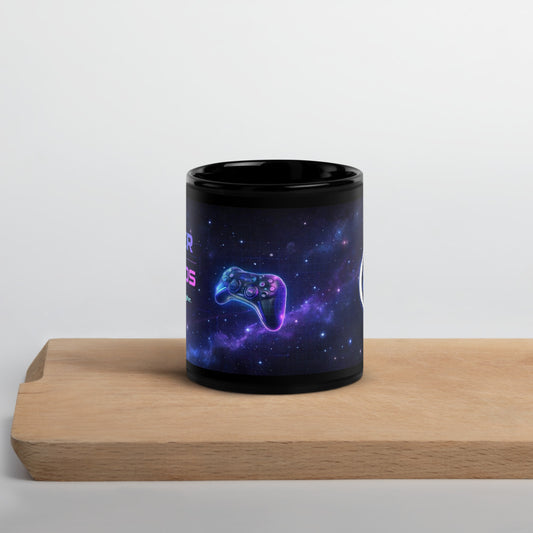 Stellar Black Glossy Mug
