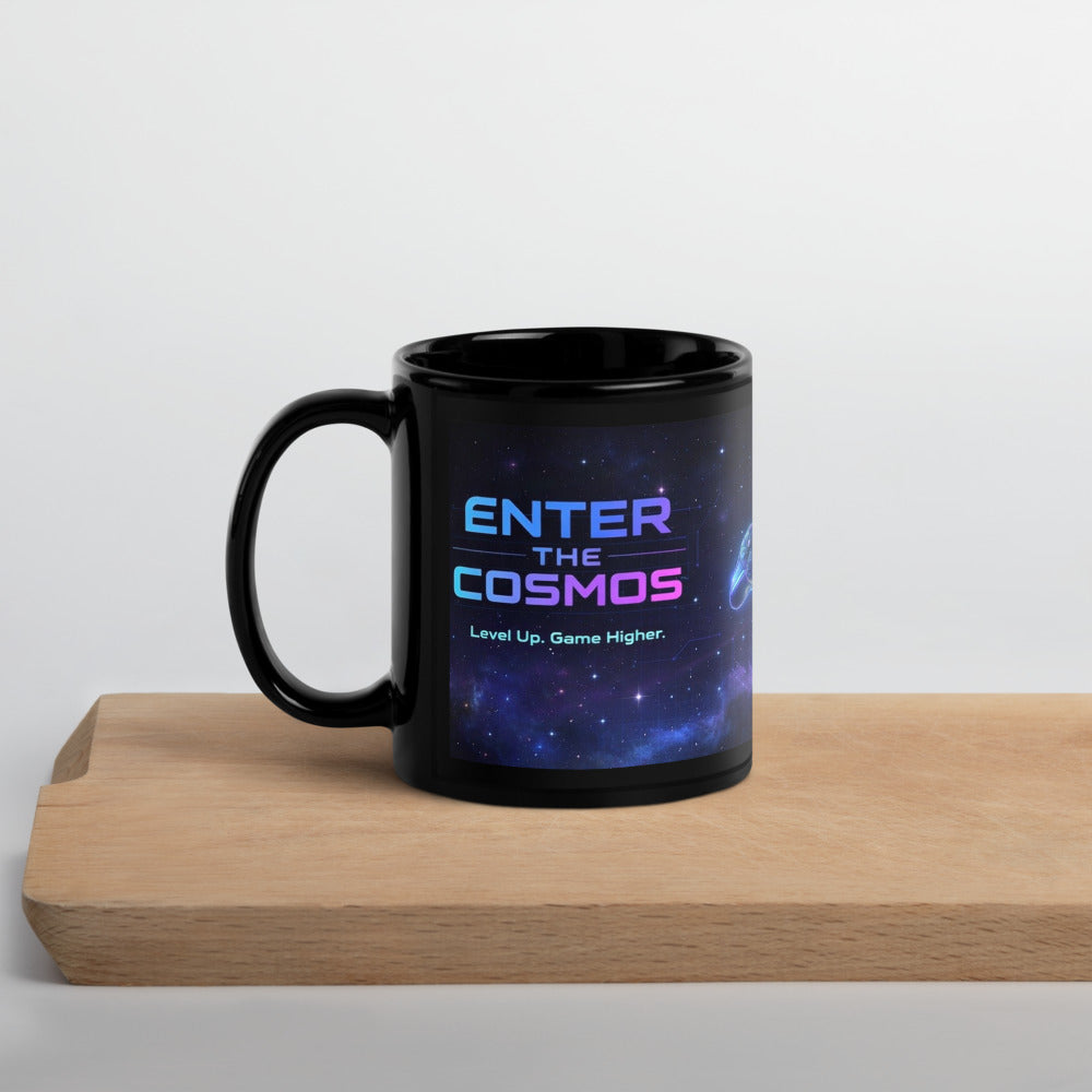 Stellar Black Glossy Mug