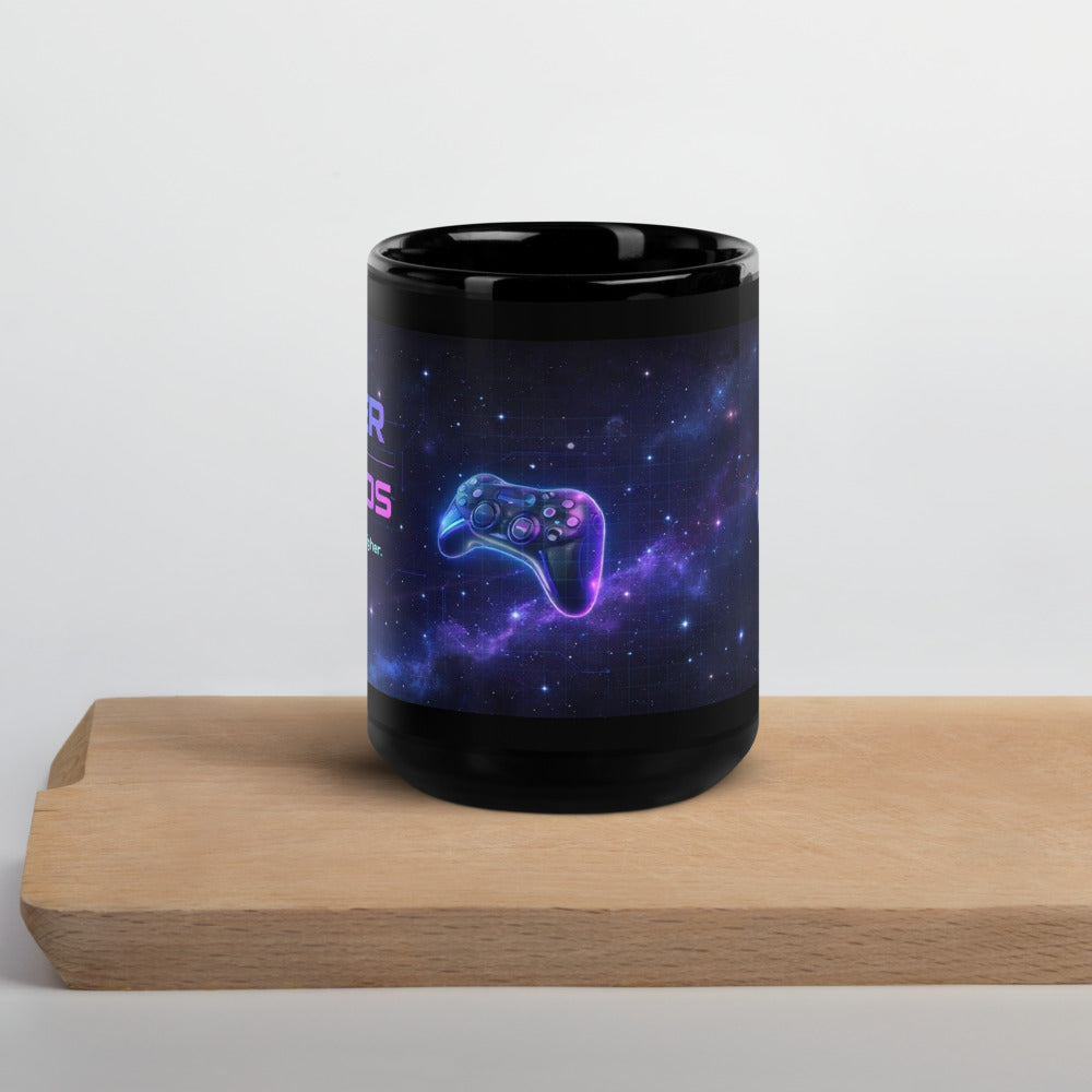Stellar Black Glossy Mug