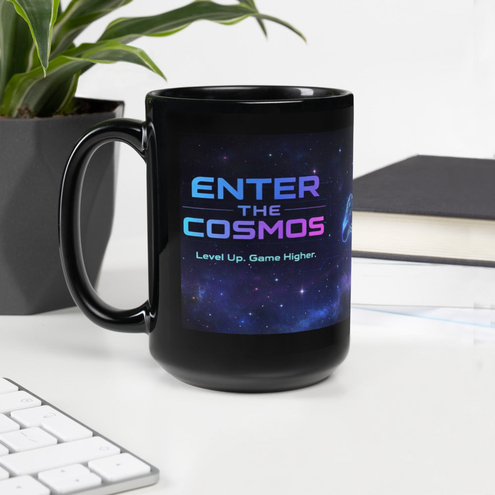 Stellar Black Glossy Mug