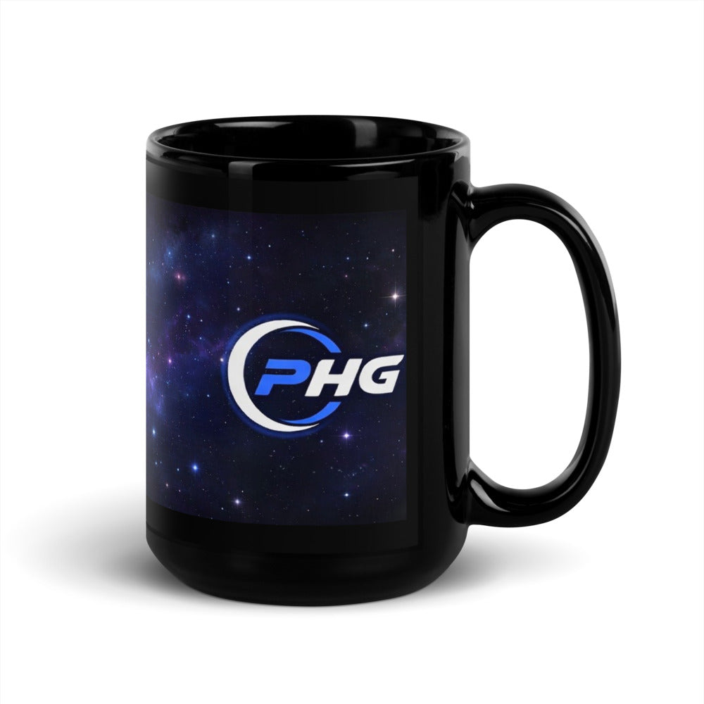 Stellar Black Glossy Mug