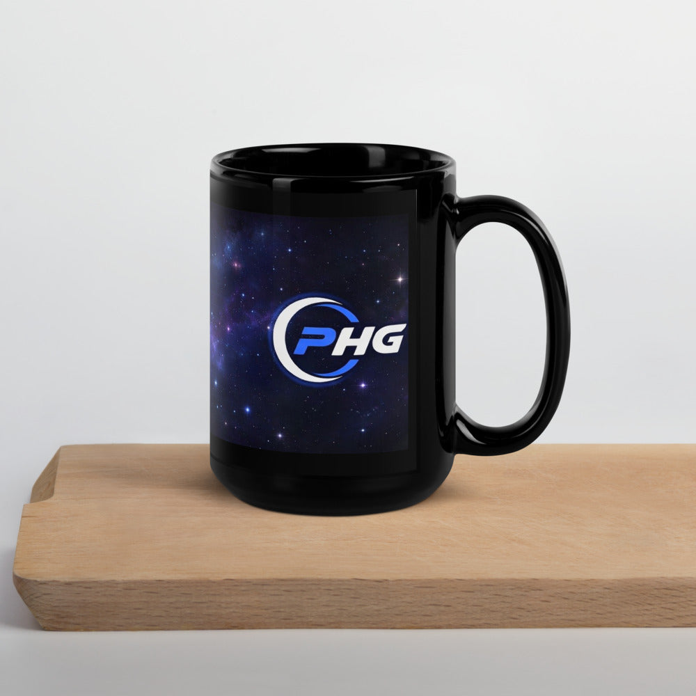 Stellar Black Glossy Mug