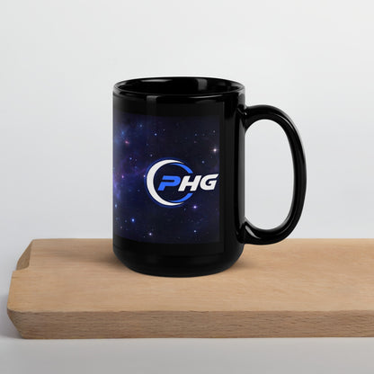 Stellar Black Glossy Mug